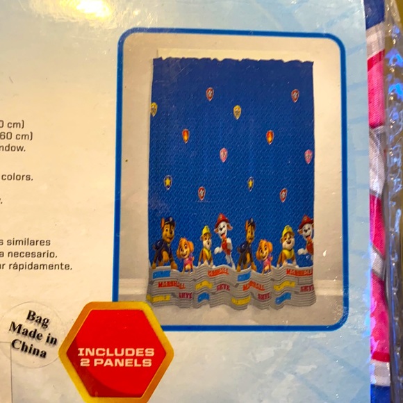 Nickelodeon Paw Patrol 2 Window Panels NIP - Picture 3 of 7